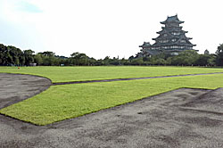 野球場の整備が進む伏見桃山城運動公園